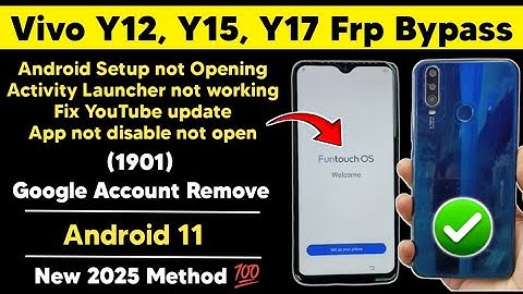 Vivo Y12 / Y15 / Y17 Google Frp Bypass Android 11 | Vivo 1901 Google Account Remove New Method 2025