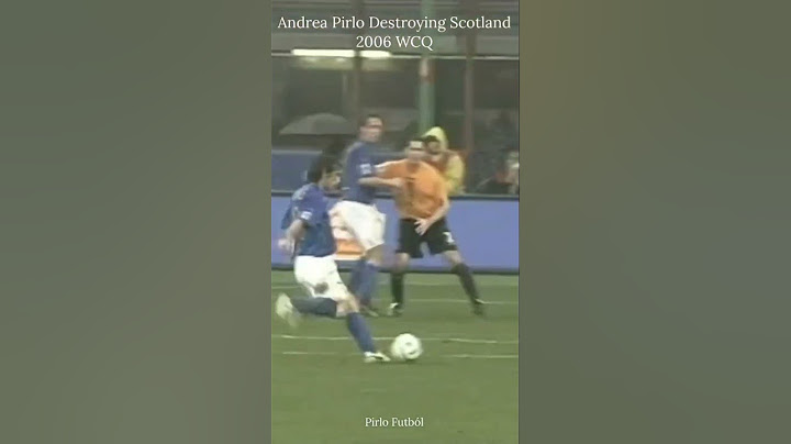 Andrea Pirlo vs Scotland | 2006 World Cup Qualifiers