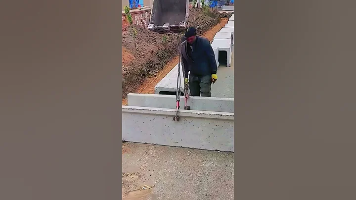 Simple Smart Idea Easy Concrete Board Installation Process Using Heavy Equipment #shorts