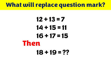 What replaces Question Mark - Reasoning Problem