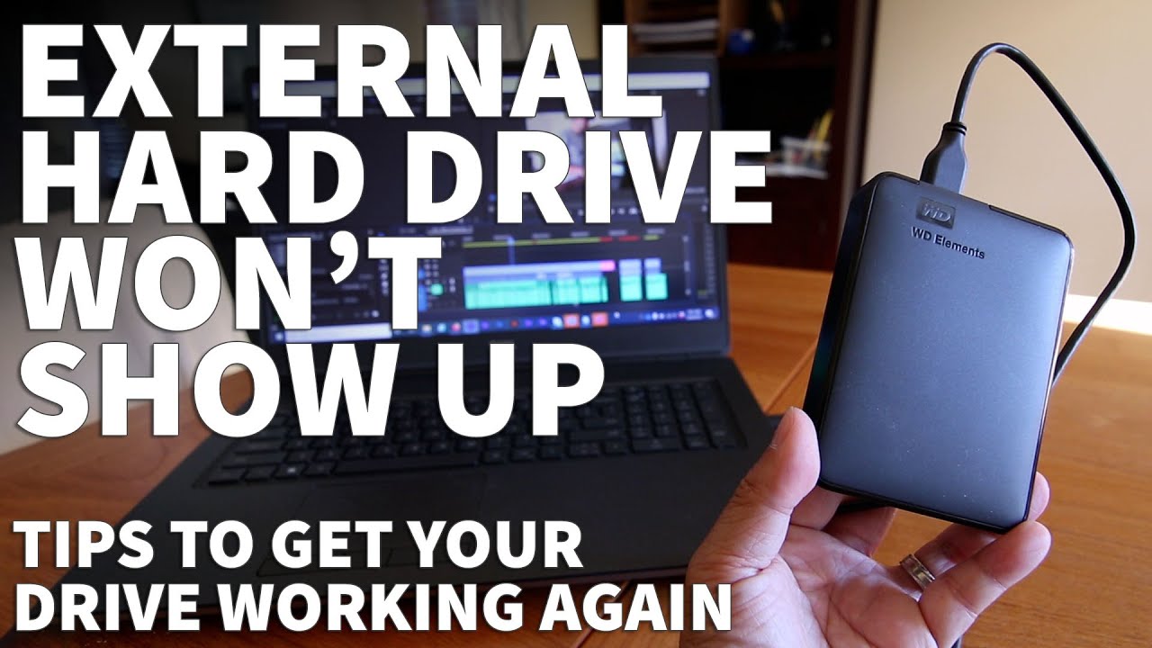 What to do if your computer does not recognize your external hard drive?