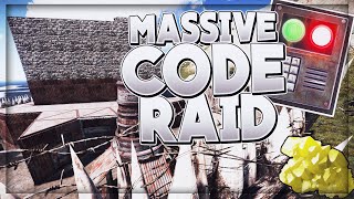 Rust - Code Raiding A 5x5 CLAN BASE On Vanilla *INSANE*