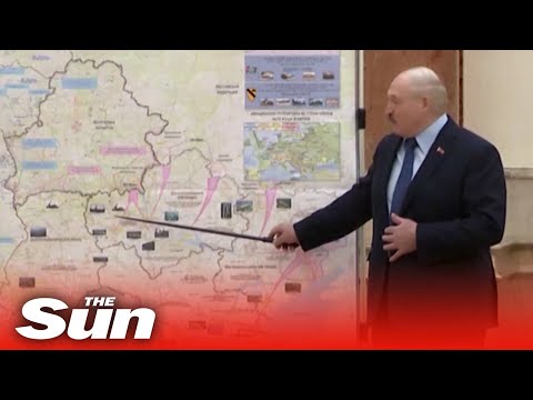 Belarus leader Lukashenko shows off map of Russia's 'special operation' in Ukraine