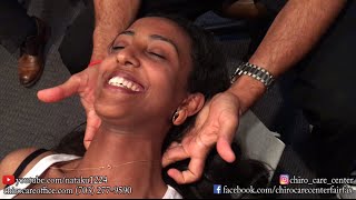 Chiropractic Adjustment on a Facebook Patient with Neck Tightness