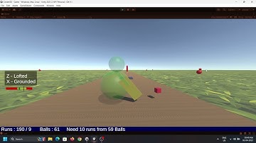 I am developing a Cricket game using Unity