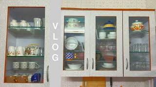 crockery unit organize 🍽️ | Vlog