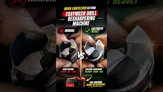 How to sharpen drills, cutting edge & relief angle adjustment & center width cantilever Easymech