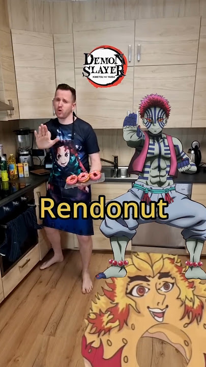 Akaza's favorite Donut's 🍩 from Demon Slayer 😈 #akaza #rengoku #donut #anime