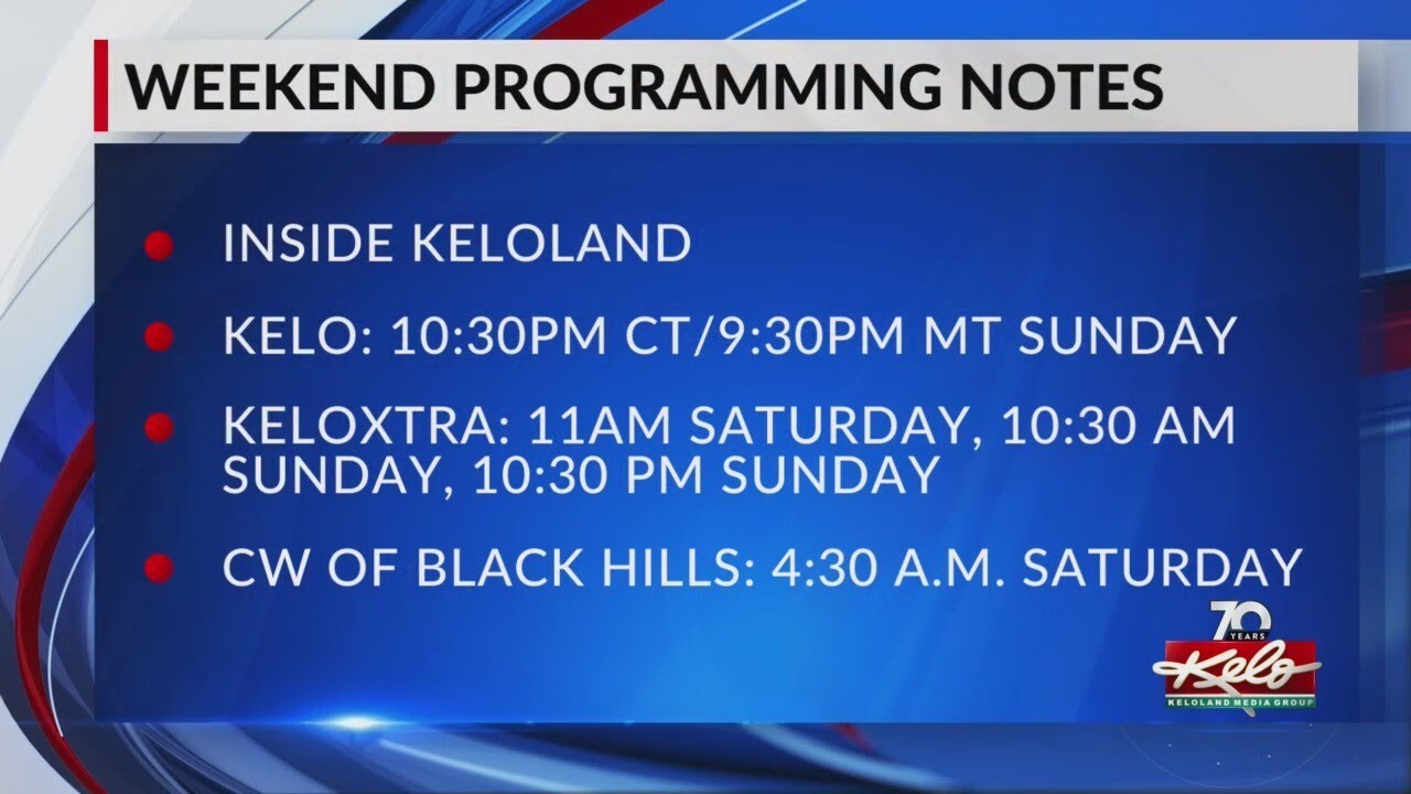Upcoming weekend programming changes on KELO-TV - YouTube