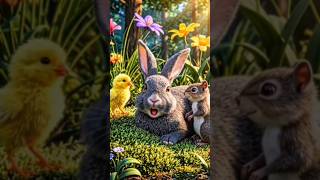Lazy Bunny Learns a Lesson 🐰✨ | Kids Moral Story#cartoon #shorts #foryou