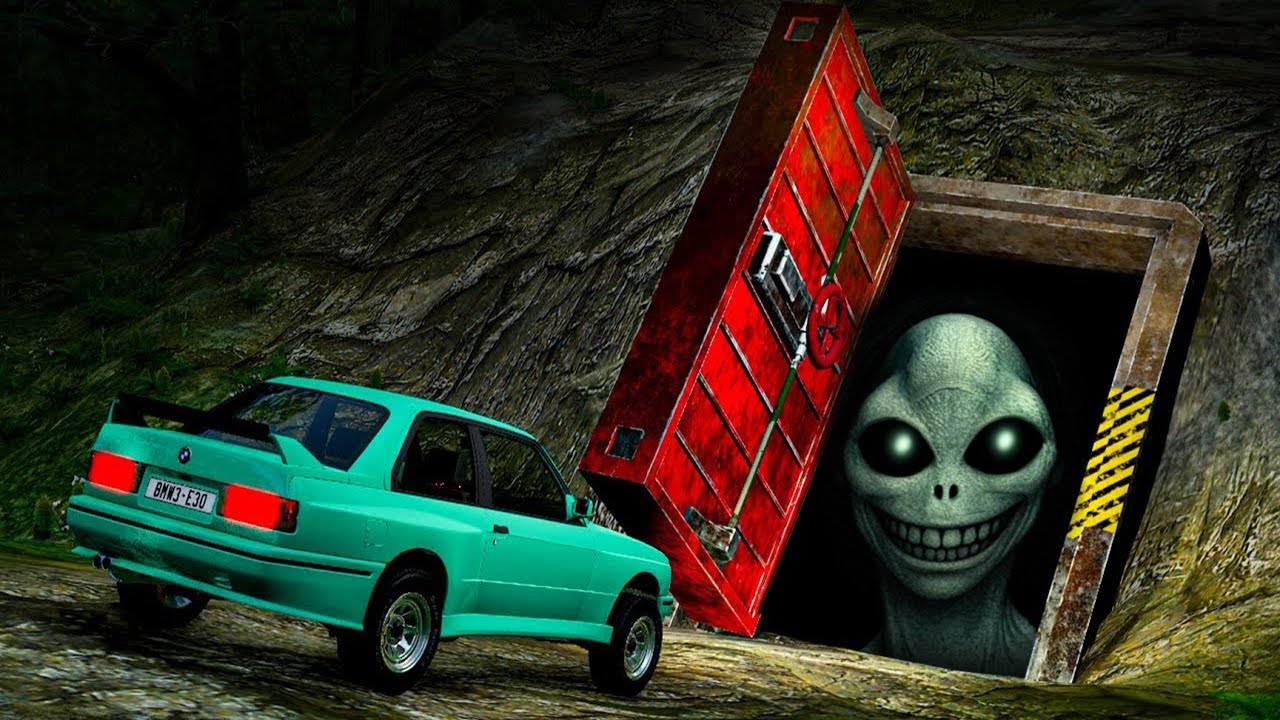 Cars Exploring HAUNTED Underground Bunkers - BeamNG.drive