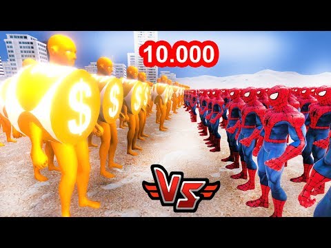 10.000 ZENGİN VS 10.000 FAKİR 😱 - Süper Kahramanlar