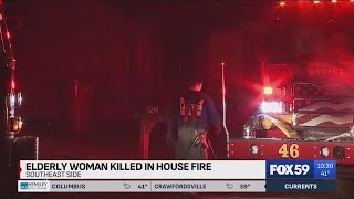 Residence fire on southeast side of Indianapolis leaves 82-year-old woman dead