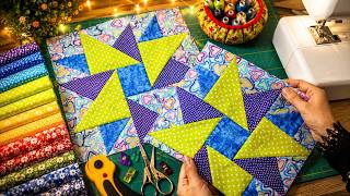 Turn Fabric Scraps into a Stunning Quilt Block | Easy Sewing