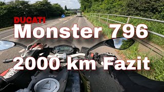 Italienisches Feuer im V2 🔥🥵 DUCATI Monster 796 - 2000 km REVIEW 🏍️