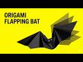 How to Make a Flapping Origami Bat! | Easy Paper Craft