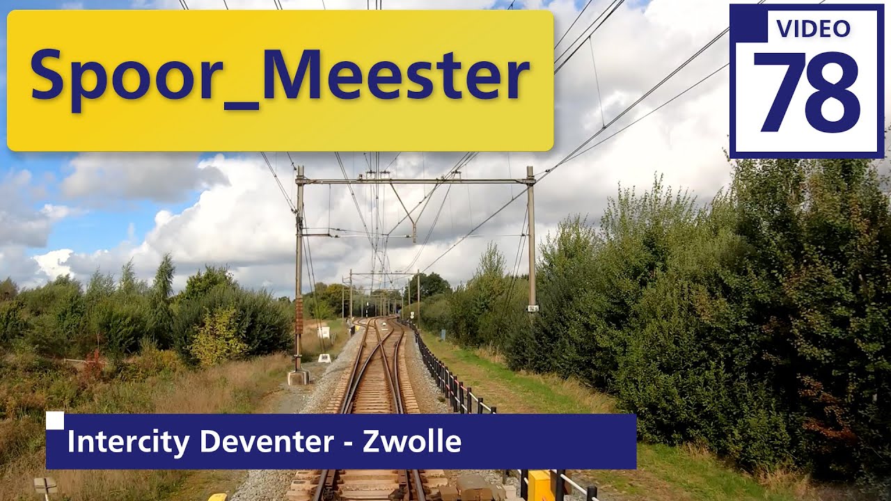 (4K) Cabview NS Trein VIRM | Rij mee met de INTERCITY van Deventer naar Zwolle (78)