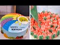 Chocolate Decorating Rose Rainbow Cake in China | Sweets Chocolate Sculpture Yummy ART