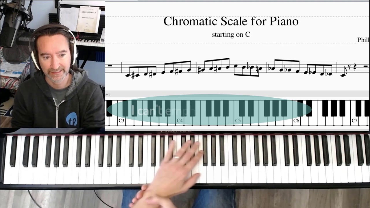 chromatic scale piano chromatic scale piano