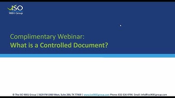What is a Controlled Document?