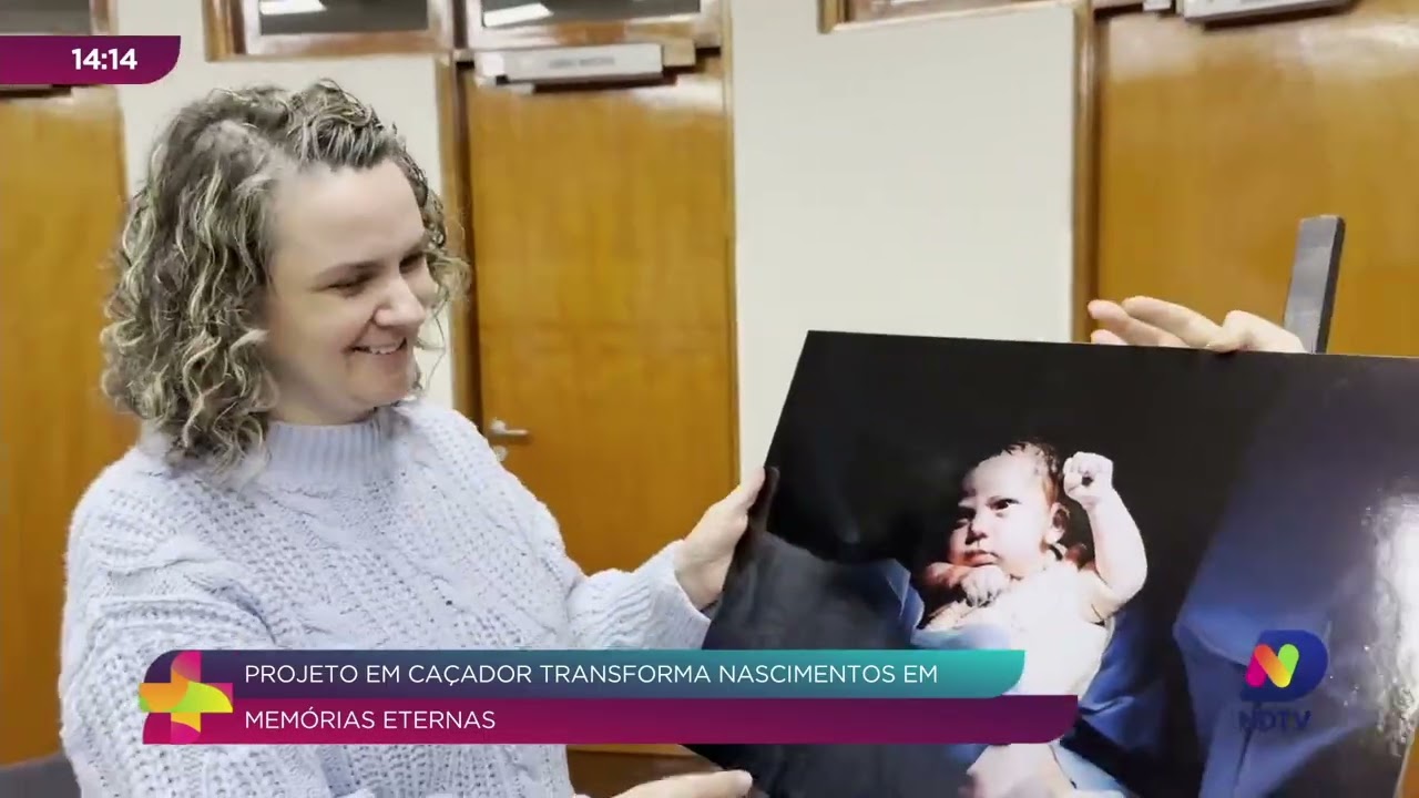 Exposição em Caçador reúne fotos de nascimentos e histórias de famílias