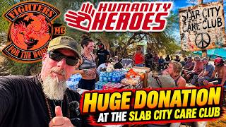 Slab City Care Club Biker Event with Fighters for the World MC and Humanity Heroes