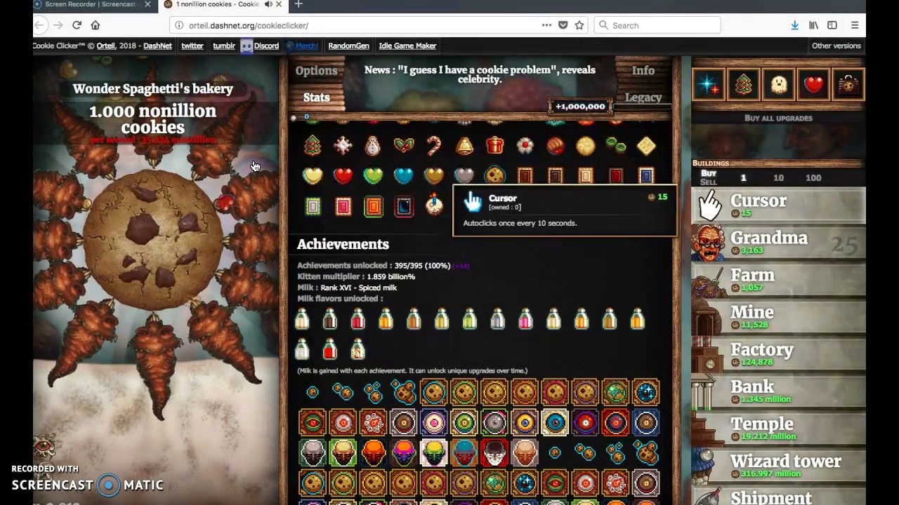 Cookie clicker cheat name Cookie clicker cheat name