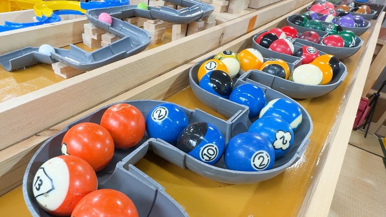 Seven fun marble run courses. Enjoy lots of handmade gimmicks. Vol. 31 #ASMR