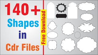 140  shapes in cdr files and 1 istihar design II free download