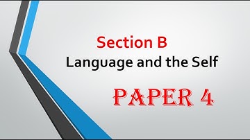 A Level English Language (9093) Paper 4- Section B: Language and the Self