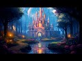 The majestic castle in the magical forest  enchanted forest music for sleep study  relax