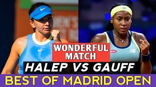 Simona Halep Attacking Tennis vs Coco Gauff Young Gun  Fabulous Match Highlights (HD)