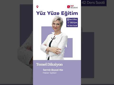 Sermin Baysal Ata ile yüz yüze ‘Temel Diksiyon’ eğitimi başlıyor!  #diksiyon