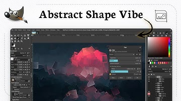 Hoe maak je een abstracte geometrische achtergrond in GIMP
