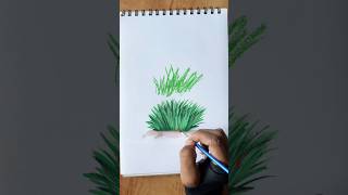 Watercolour Grass Painting Tutorial | Easy Grass Drawing for Beginners #shorts