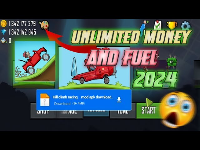 Hill Climb Racing mod apk 2022 Unlimited coins diamond and fule BY