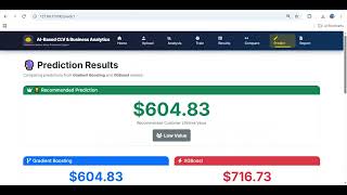 AI-Based Customer Lifetime Value Prediction and Business Analytics System | Python AI Project