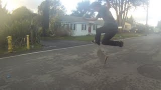 Random flatground skateboarding tricks 2013 | Garrett Ginner