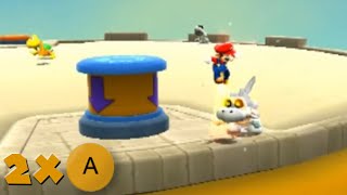 [TAS] Super Mario Galaxy: Sunbaked Sand Castle - 2x A Presses [Mario]