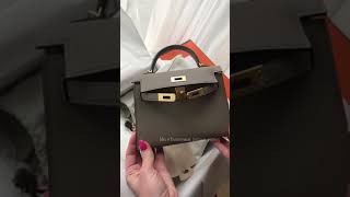 hermes mini kelly gris asphalt