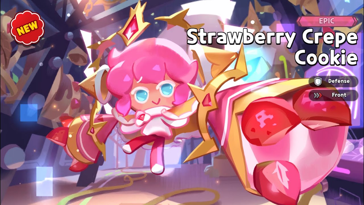 CookieRun Kingdom - Strawberry Crepe Cookie - YouTube