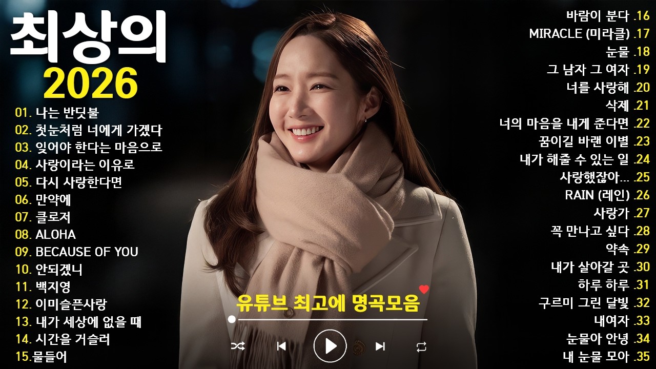 광고 없이 감상하는 BEST 100곡 💖 하루 종일 듣기 좋은 감성 발라드 플레이리스트 💌 김범수 /임창정/박효신/성시경/ 백지영/ 더원/태연/박명수