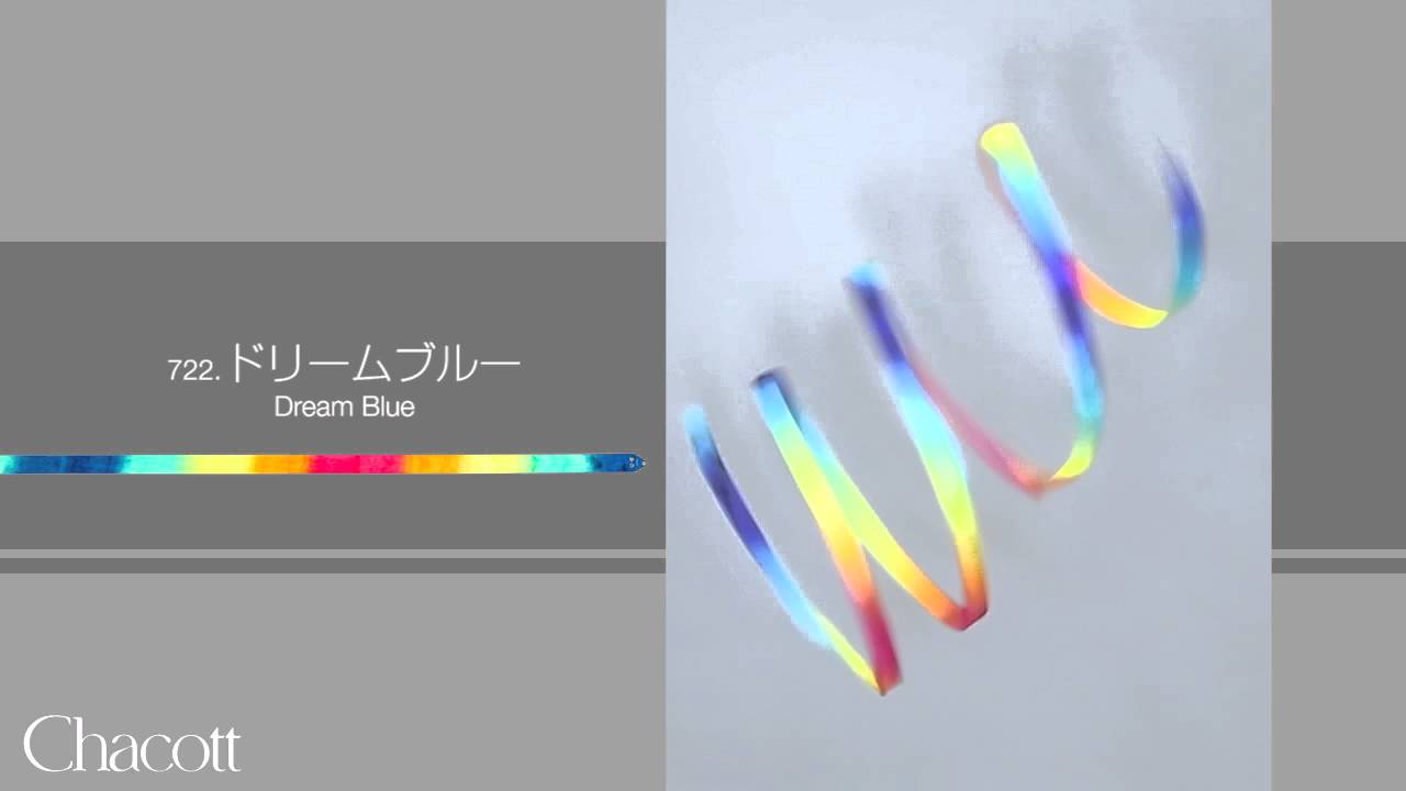 Gradation Ribbon 722.Dream Blue Chacott RjythmicGymnastics - YouTube