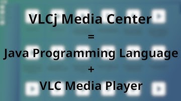 VLCj Media Center, a media player, combination Java Programming Language, and VLC Media Player.