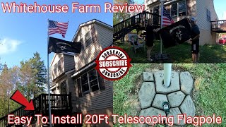 Installing A 20Ft Telescoping Flagpole🇺🇸 For Flag Day!🇺🇸