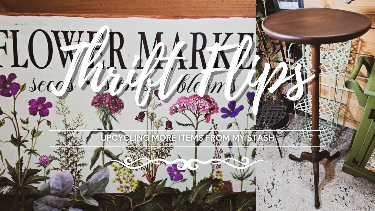 Thrift Flips • Upcycling Items from My Stash • Upcycled Decor