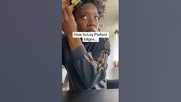 Thumbnail of 3 Watts to lay perfect edges! 1) Damp hair 2) Smoothing gel 3) Soft brushing #edgecontrol #hairhack