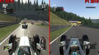 F1 2015 vs 2016 Graphics Comparison Austria GP PS4