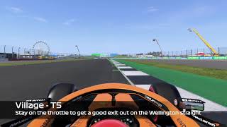 Famous Silverstone Lap with corner names - F1 2021 Profile