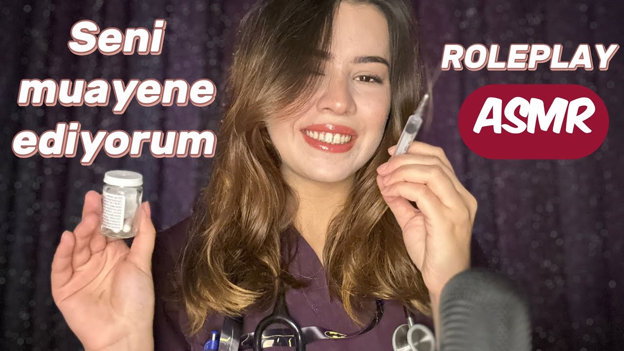 [TÜRKÇE ASMR] SENİ MUAYENE EDİYORUM  GÖZ MUAYENESİ, DOKUNMA REFLEKSİ, TAHLİL... 💉🧑‍⚕️🩺🥼